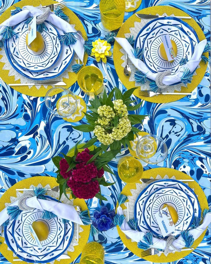 Sapphire Rectangular Tablecloth MADE TO ORDER