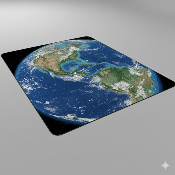 Satellite Earth View Area Rug