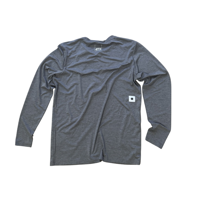 saysky clean pace longsleeve, get lost, grey.