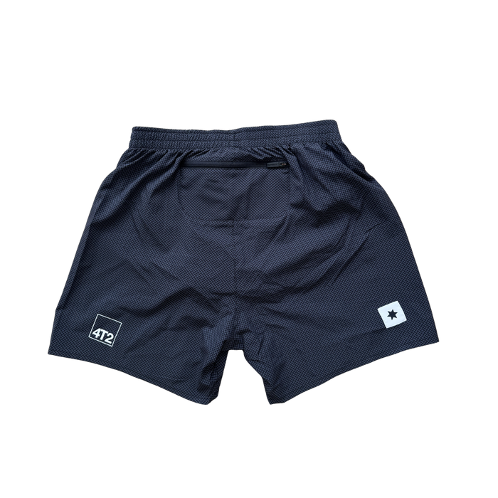 saysky mens zig zag 5" shorts, black.