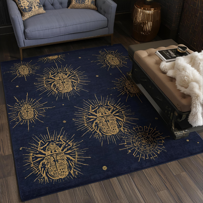 Scarabs and Sun Area Rug