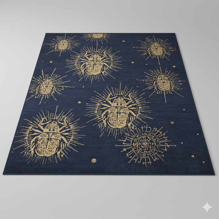 Scarabs and Sun Area Rug