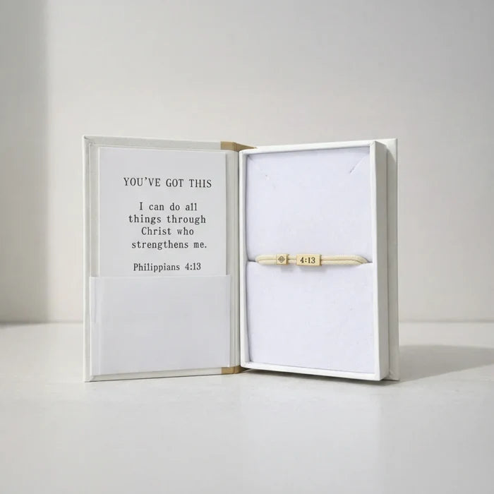 Sentiment Cord Bracelet-Philippians 4:13, You've Got This