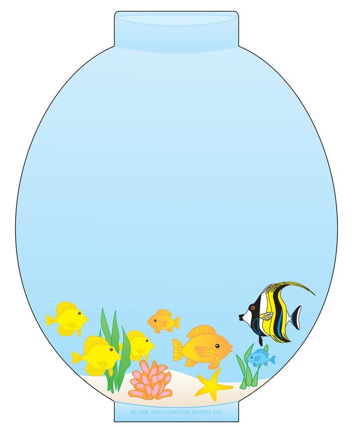 Colorful aquarium notepad perfect for ocean-themed