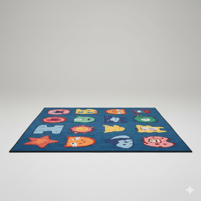 Shapes Grid Area Rug
