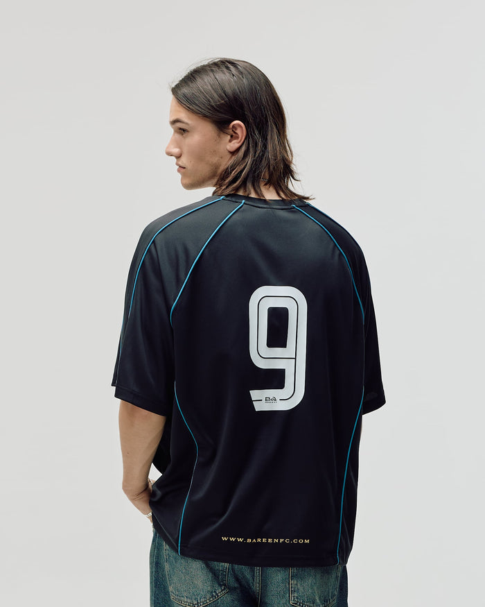 Short Sleeve Football Jersey, Men - Black