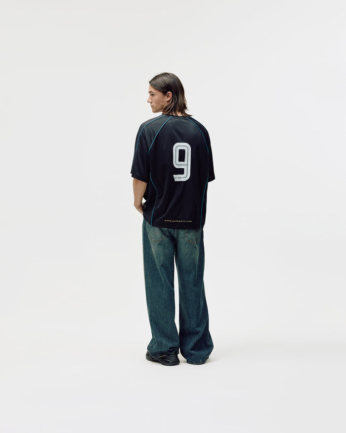 Short Sleeve Football Jersey, Men - Black