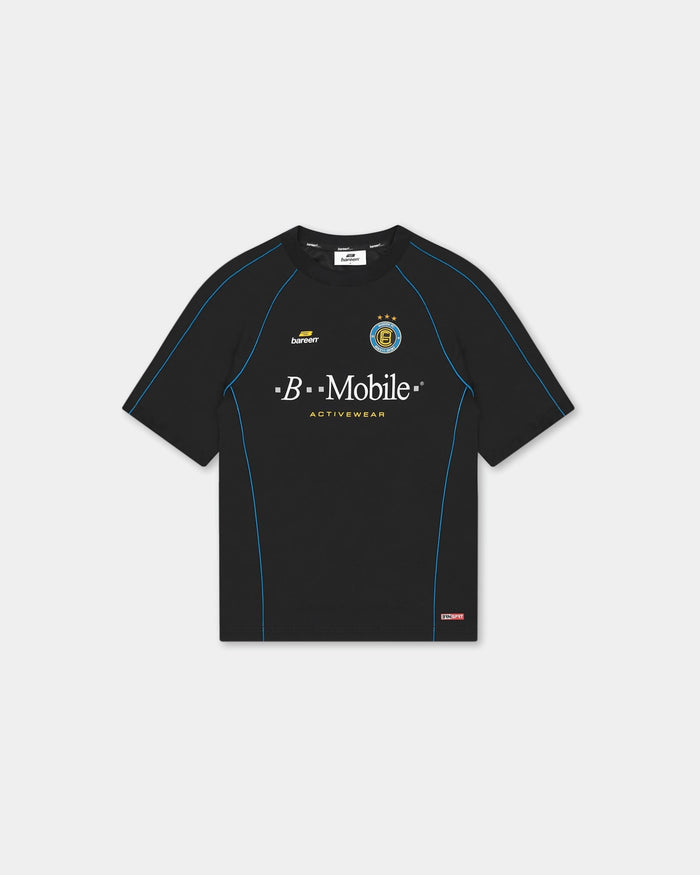 Short Sleeve Football Jersey, Men - Black