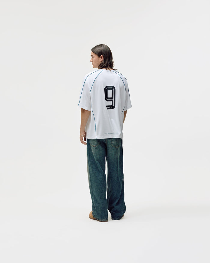 Short Sleeve Football Jersey, Men - White
