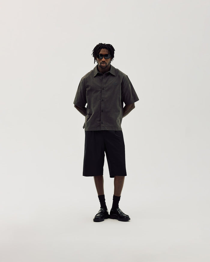 Short Sleeve Shirt, Men - Stone Grey