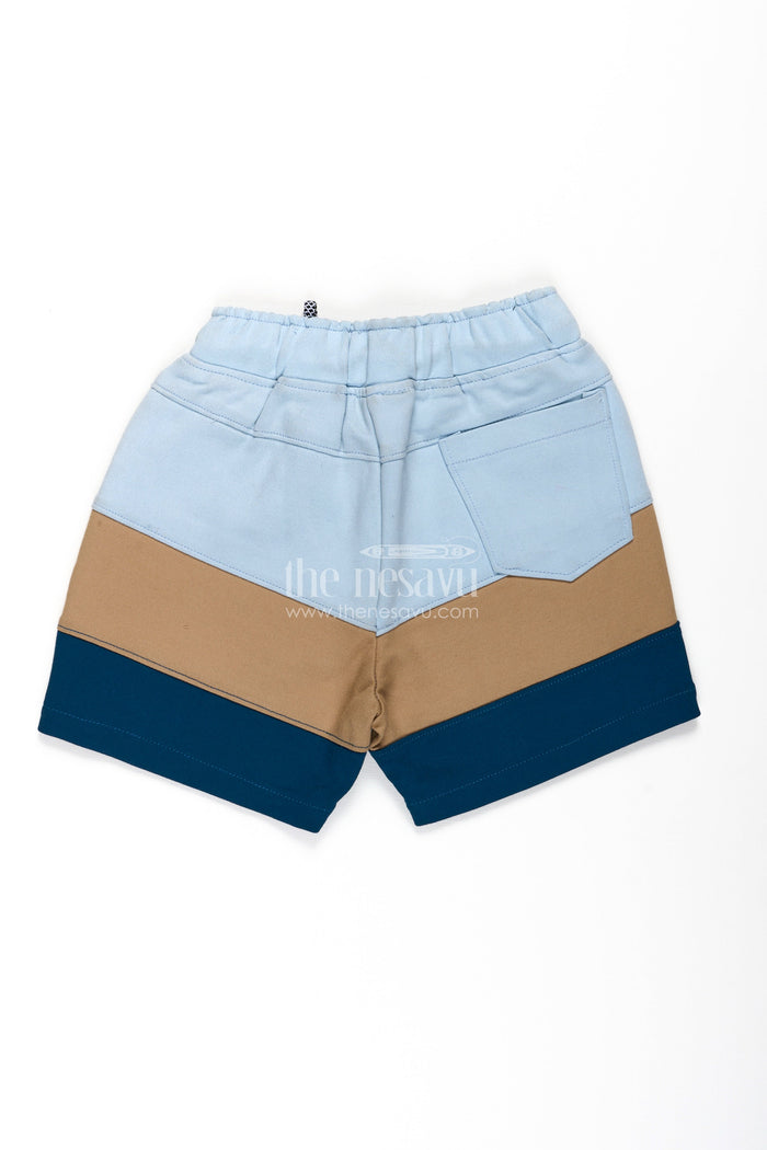 The Nesavu Boys Shorts Shorts Casual Beach Outfits for Boys in Blue and Olive Cotton Blend with Sporty Drawstring Waist Nesavu Shorts Casual Beach Outfits Boys Blue Olive Cotton Blend Drawstring Waist | The Nesavu
