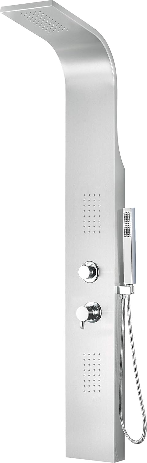 Shower Panel , Non-Adjustable Sprayers , Polished Chrome