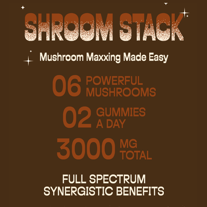 Shroom Stack: Medicinal Mushroom Gummies
