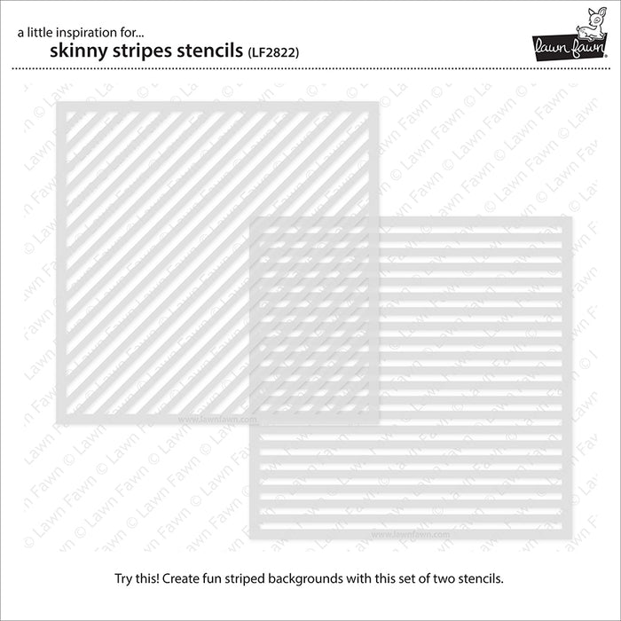 skinny stripes stencils