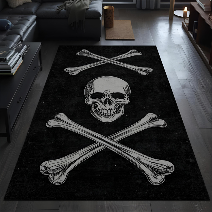 Skull & Crossbones Area Rug