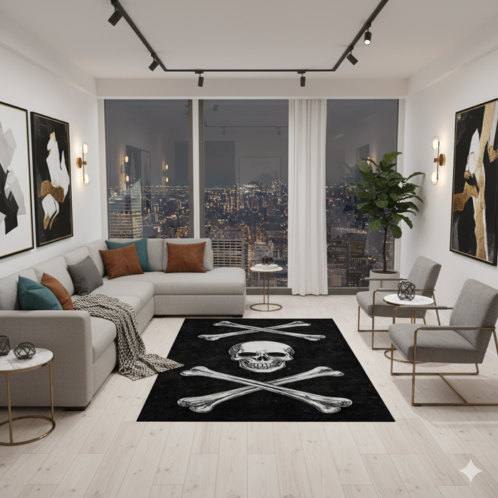 Skull & Crossbones Area Rug