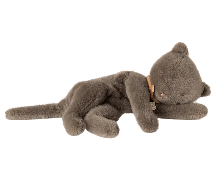 Sleeping Kitten plush, Medium - Grey