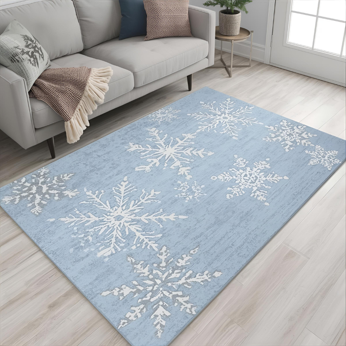 Snowflake Celebration Area Rug