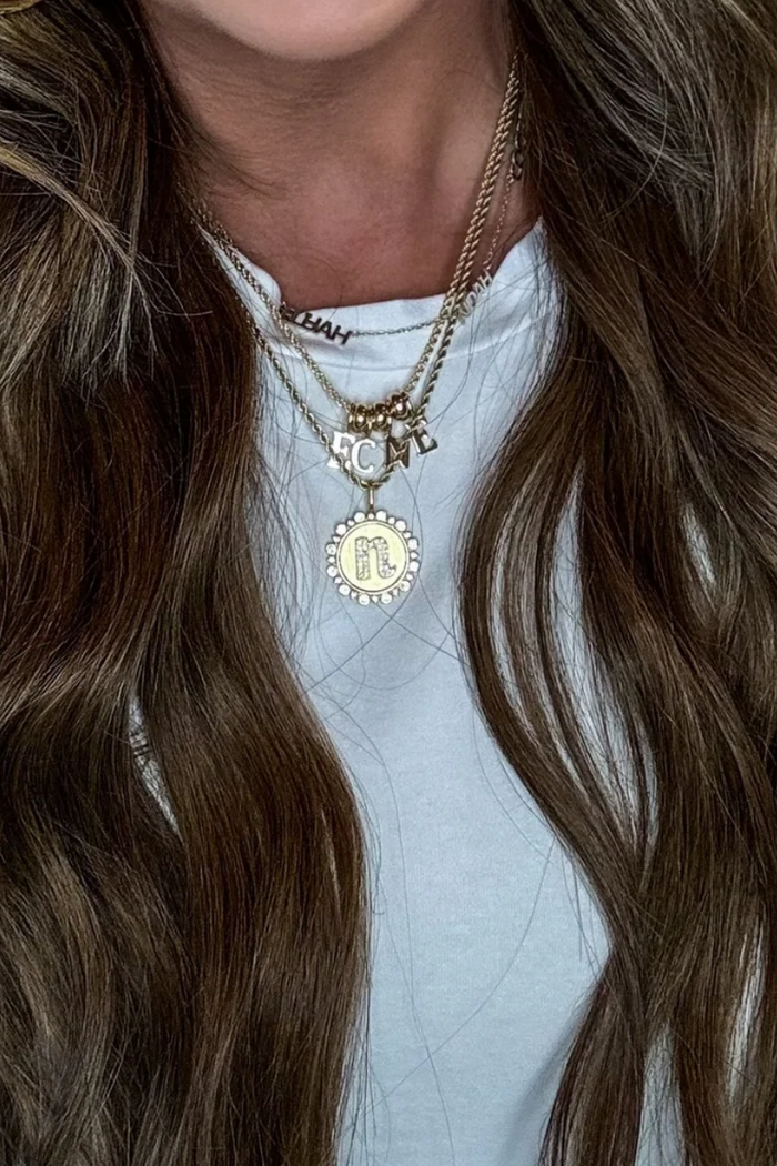 Solid Initial Charm - Charm Bar