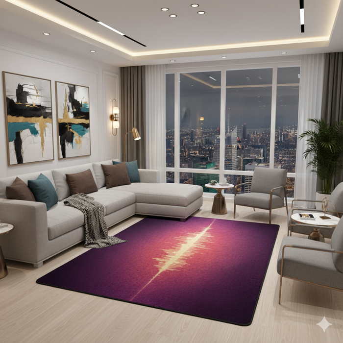 Soundwave Gradient Area Rug