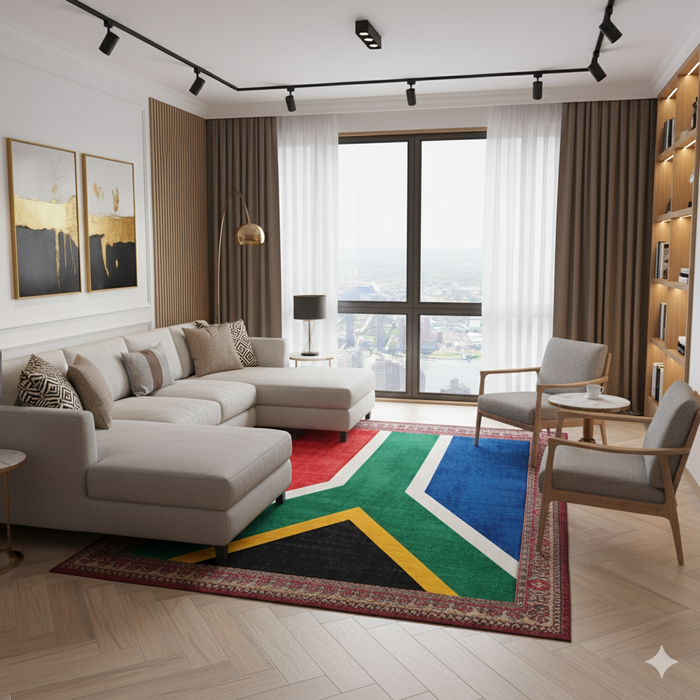 South African Colors Area Rug