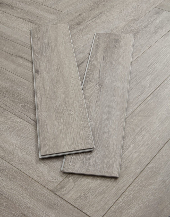 SPC Herringbone - Boulevard Grey Herringbone Rigid Core SPC
