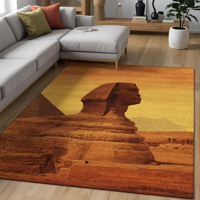 Sphinx Silhouette Area Rug