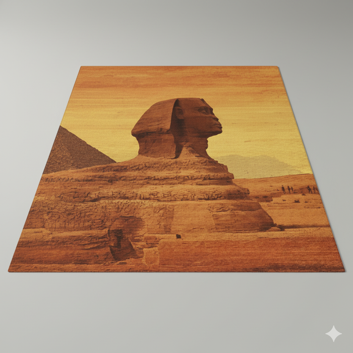 Sphinx Silhouette Area Rug