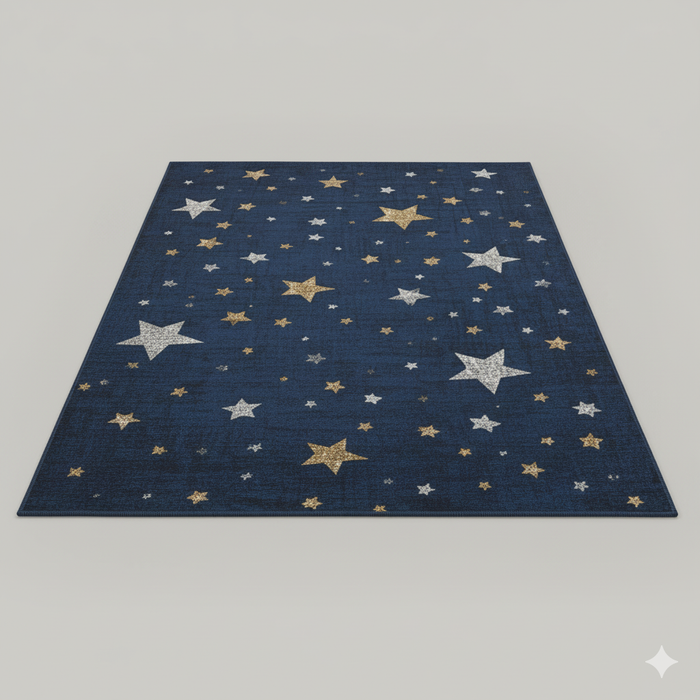 Starry Holiday Night Area Rug