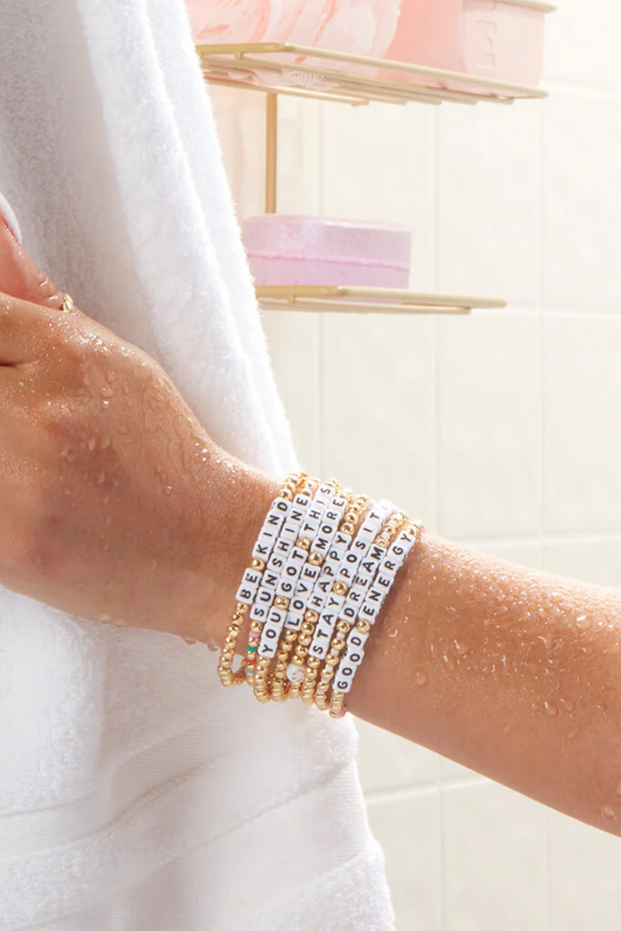 Stay Positive - Waterproof Gold Bracelet  - FINAL SALE