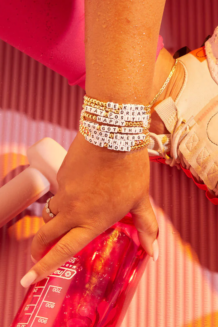 Stay Positive - Waterproof Gold Bracelet  - FINAL SALE