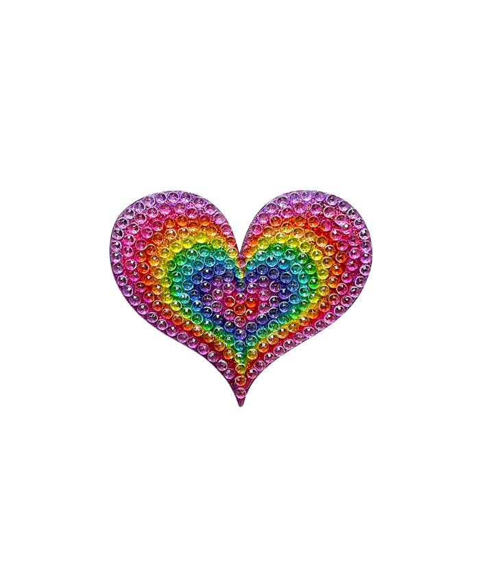 Sticker Beans Pastel Groovy Heart Sticker Accessories Sticker Beans Multi
