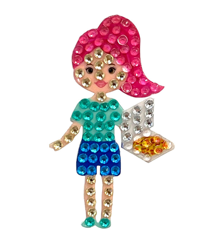 Sticker Beans Pizza Girl Sticker Accessories Sticker Beans Multi