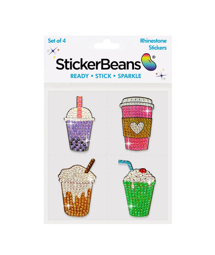 Sticker Beans Sip Sip Hooray Sticker 4 Pack Accessories Sticker Beans Multi