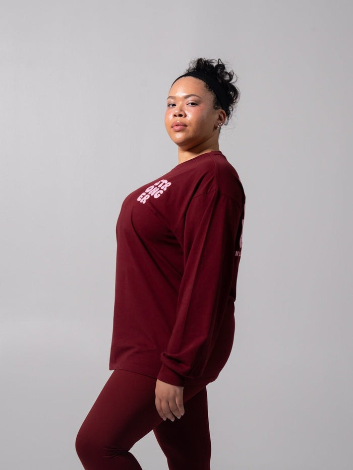 Stronger Long Sleeve Tee - Vineyard