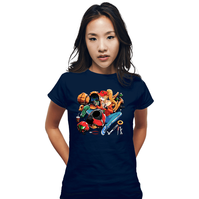 Fitted Shirts, Woman / Small / Navy