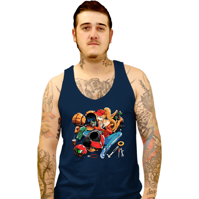 Tank Top, Unisex / Small / Navy