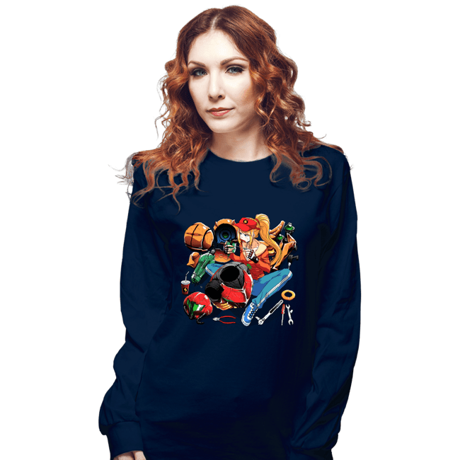 Long Sleeve Shirts, Unisex / Small / Navy
