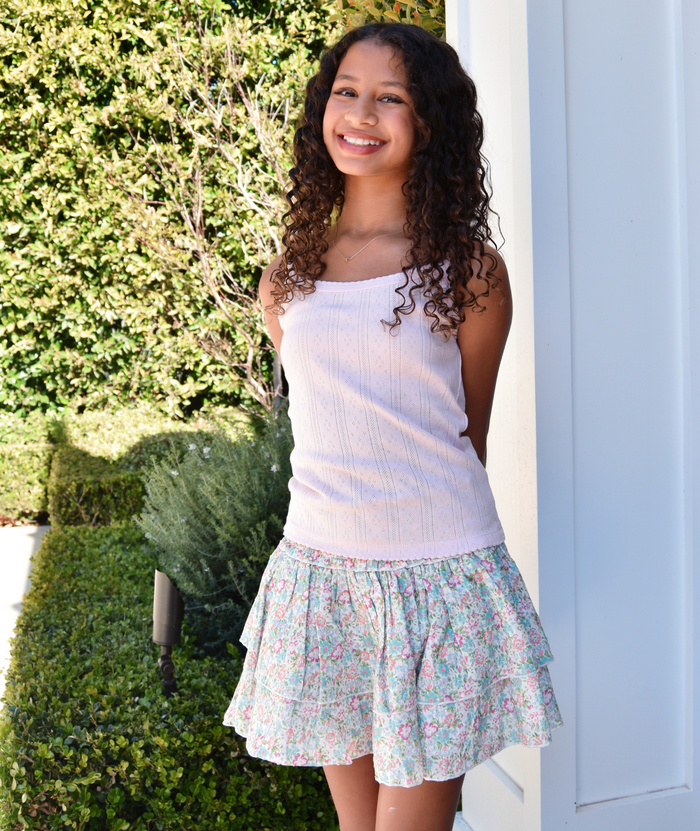 Summer Loving Girls Gigi Skirt Rose Distressed/seasonal girls Summer Loving