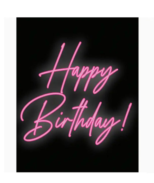 Sunny Marshmallow Happy Birthday! Card Pink Neon Accessories Sunny Marshmallow Multi