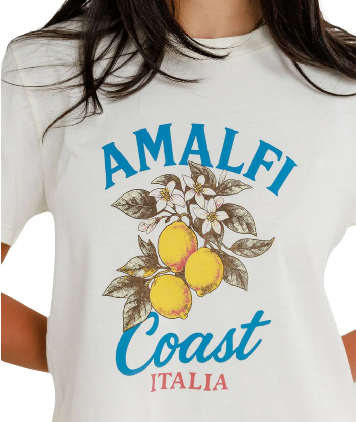 Sunny Somewhere Women Amalfi Coast Italia Everyday Tee Distressed/seasonal womens Sunny Somewhere