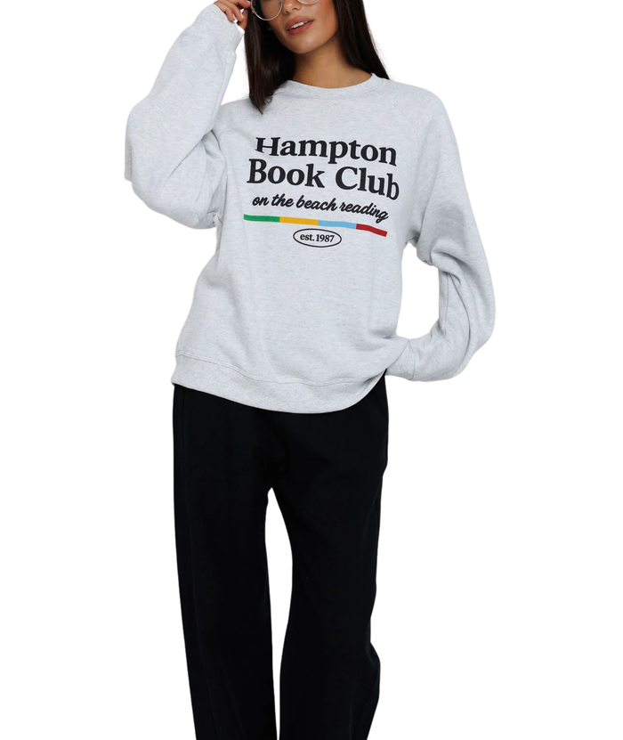 Sunny Somewhere Women Hampton Book Club Sweatshirt Womens Casual Tops Sunny Somewhere