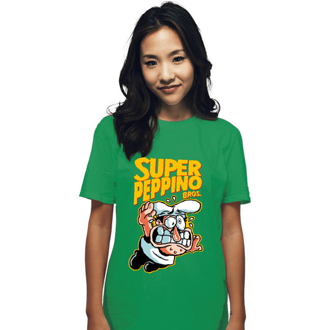 Daily_Deal_Shirts T-Shirts, Unisex / Small / Irish Green Super Peppino Bros.