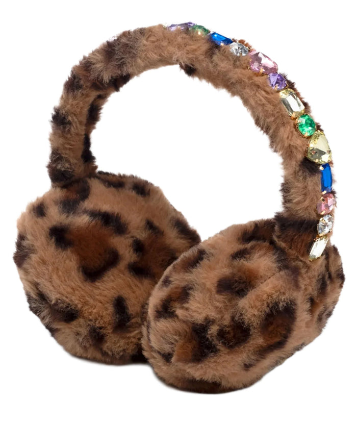 Super Smalls Jungle Jeweled Ear Muffs Accessories Super Smalls Animal Print One Size Fits Most (Y/7-Y/14)