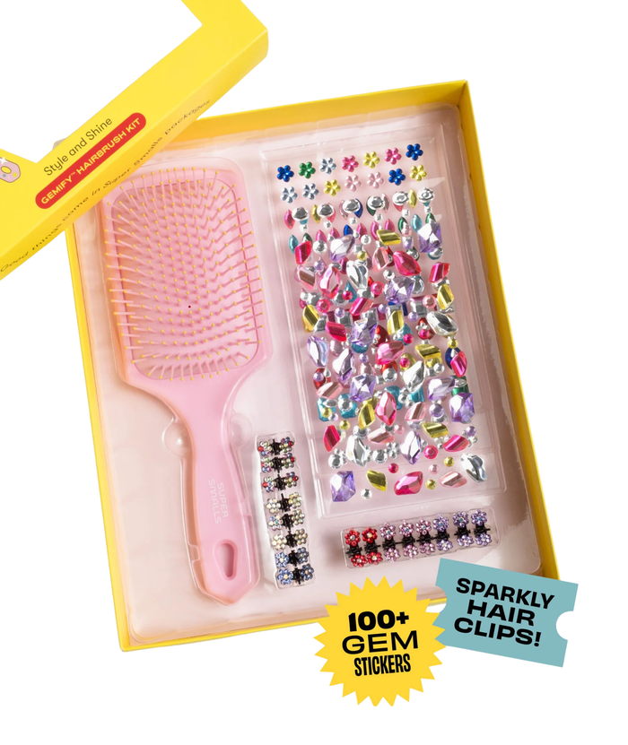 Super Smalls Style and Shine Gemify Hairbrush Kit Accessories Super Smalls