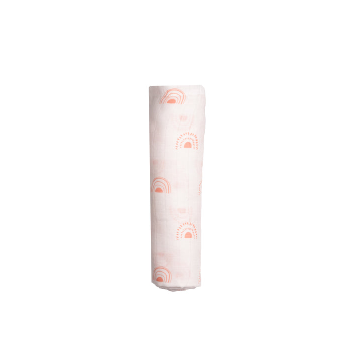 Swaddle & Burp Cloth Bib - Rainbow (0-12 Months)