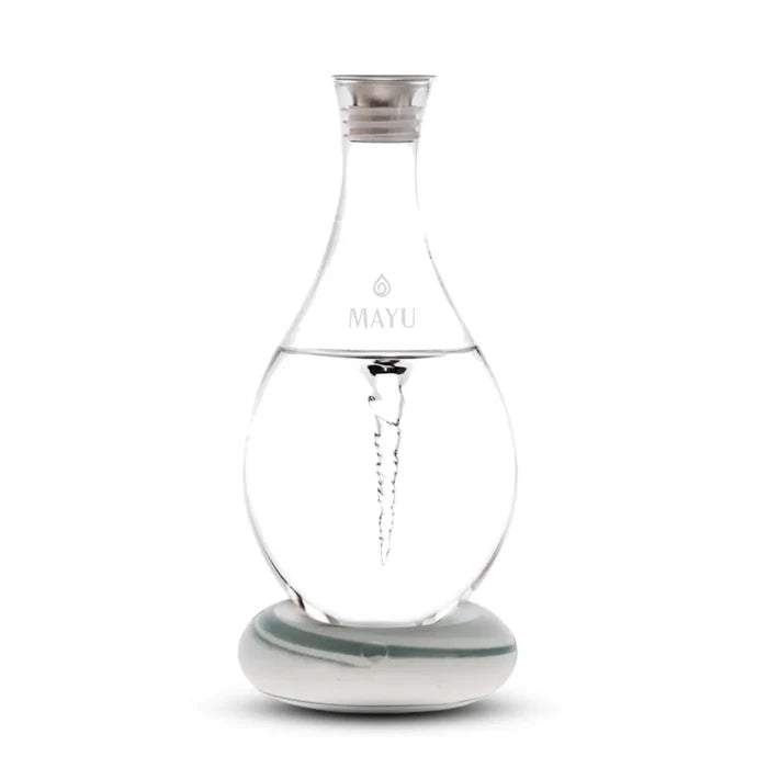 Swirl Structured Water Carafe - Graystone Base