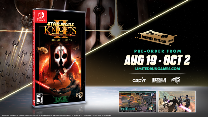 Switch Limited Run #158: STAR WARS: Knights of the Old Republic II: The Sith Lords