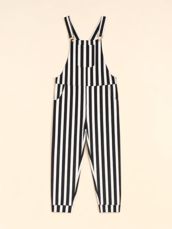 Swoveralls - Black/White Stripes
