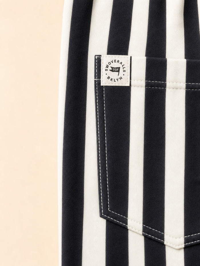 Swoveralls - Black/White Stripes